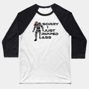Big Barry Syx Fart Joke Baseball T-Shirt